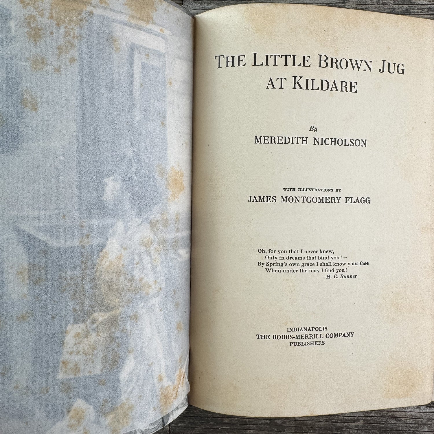 The Little Brown Jug at Kildare, Meredith Nicholson, 1908 - Pretty Old Books