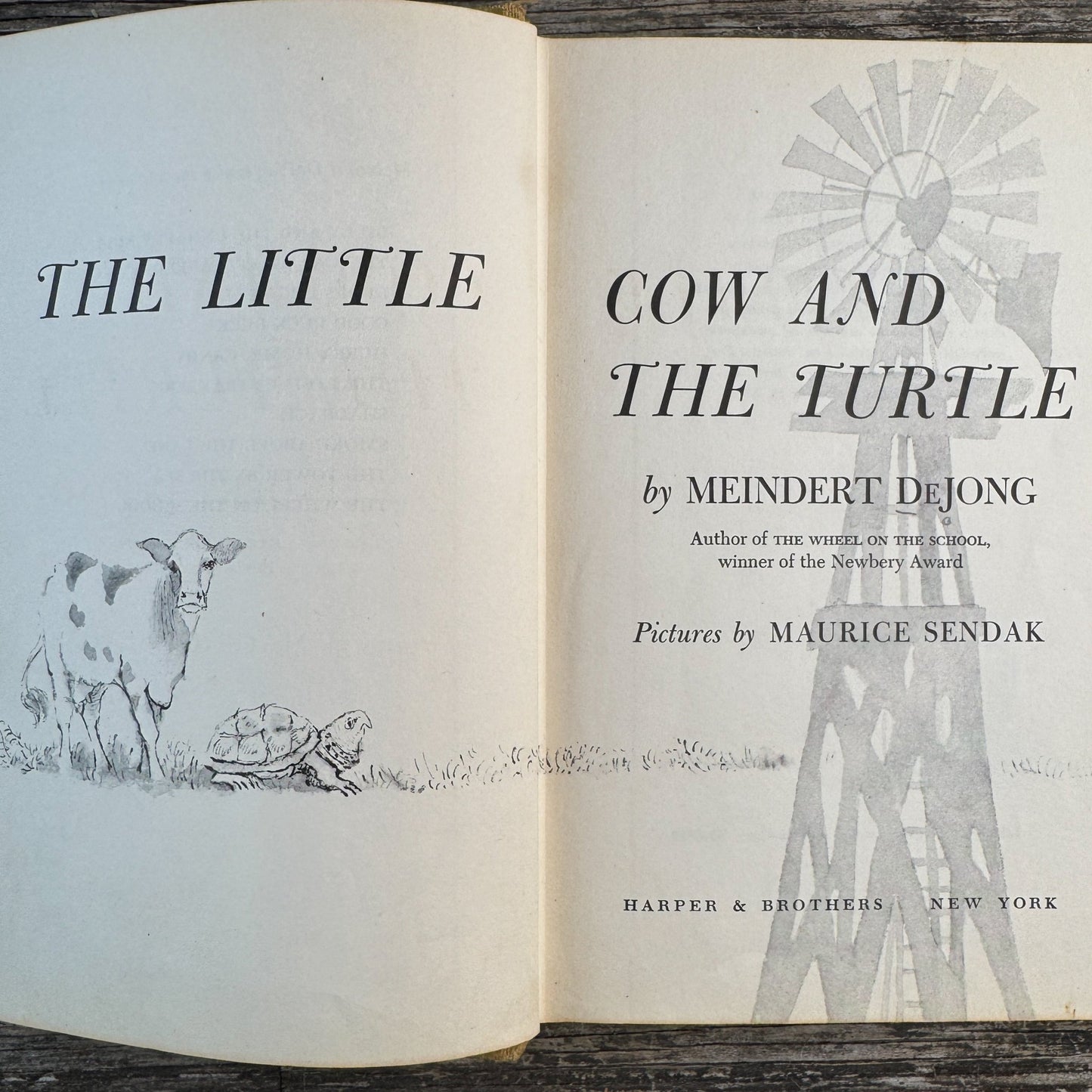 The Little Cow and the Turtle, Meindert DeJong, 1955 - Pretty Old Books