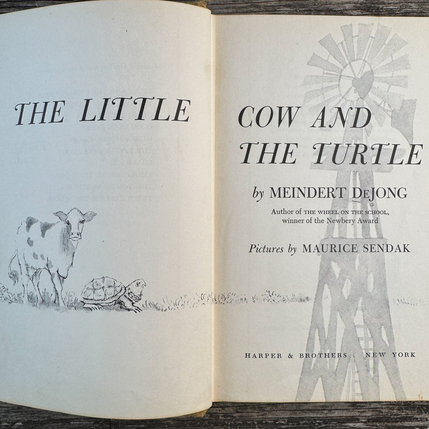 The Little Cow and the Turtle, Meindert DeJong, 1955 - Pretty Old Books