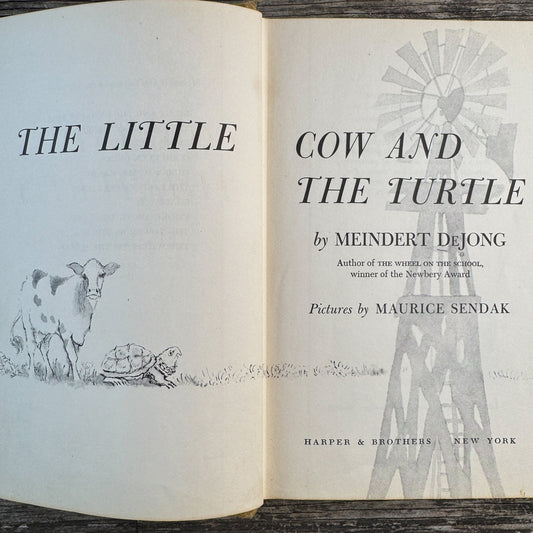 The Little Cow and the Turtle, Meindert DeJong, 1955 - Pretty Old Books