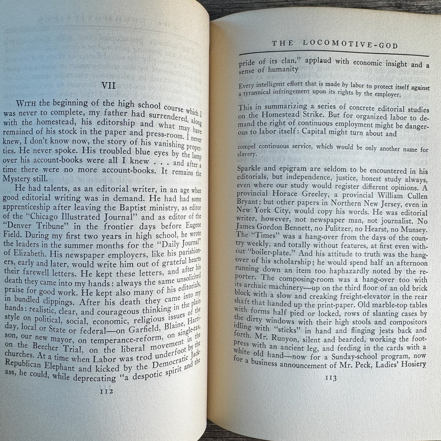 The Locomotive-God, William Ellery Leonard, 1927 - Pretty Old Books