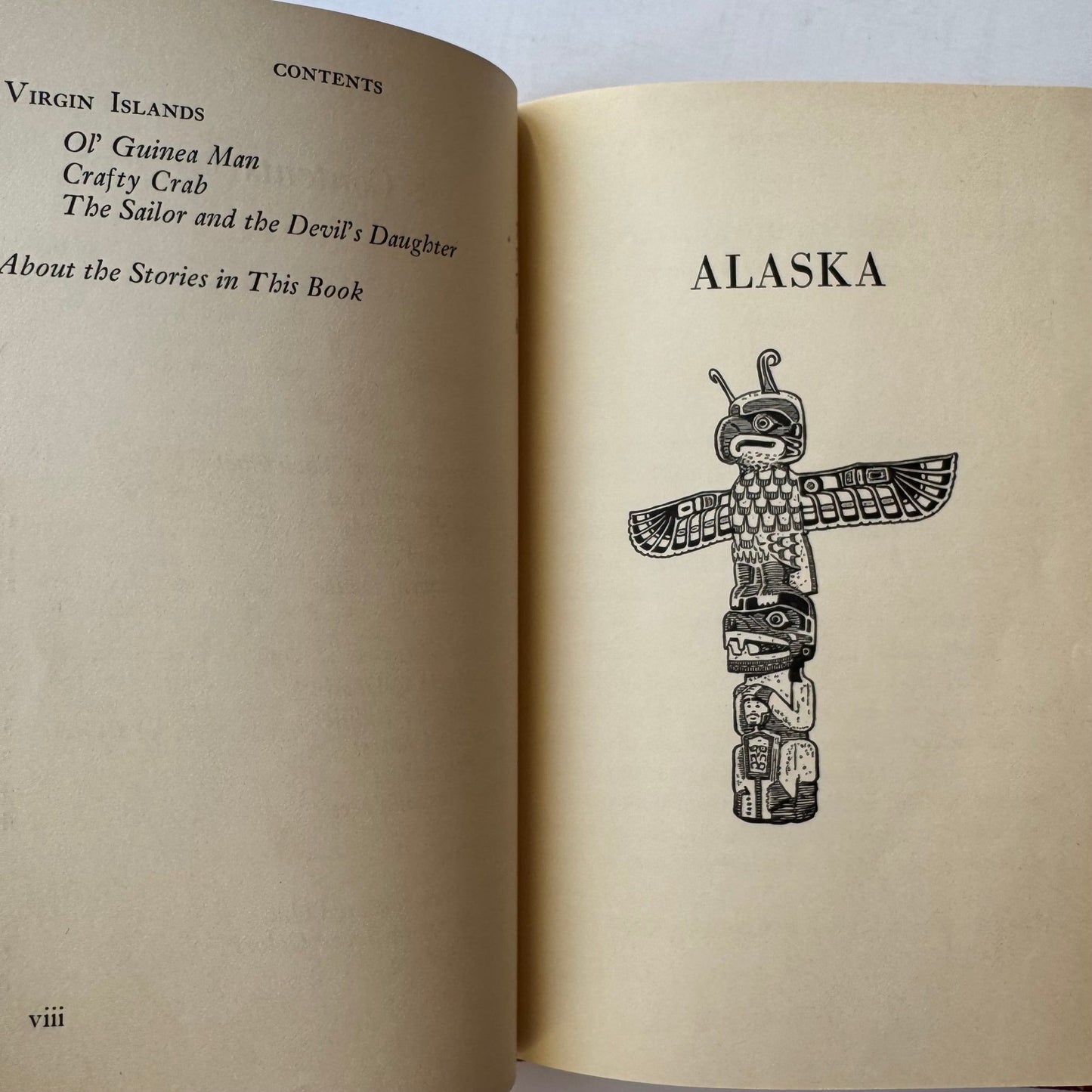 The Magic Calabash: Folk Tales From America's Islands and Alaska, 1960 Hardcover - Pretty Old Books