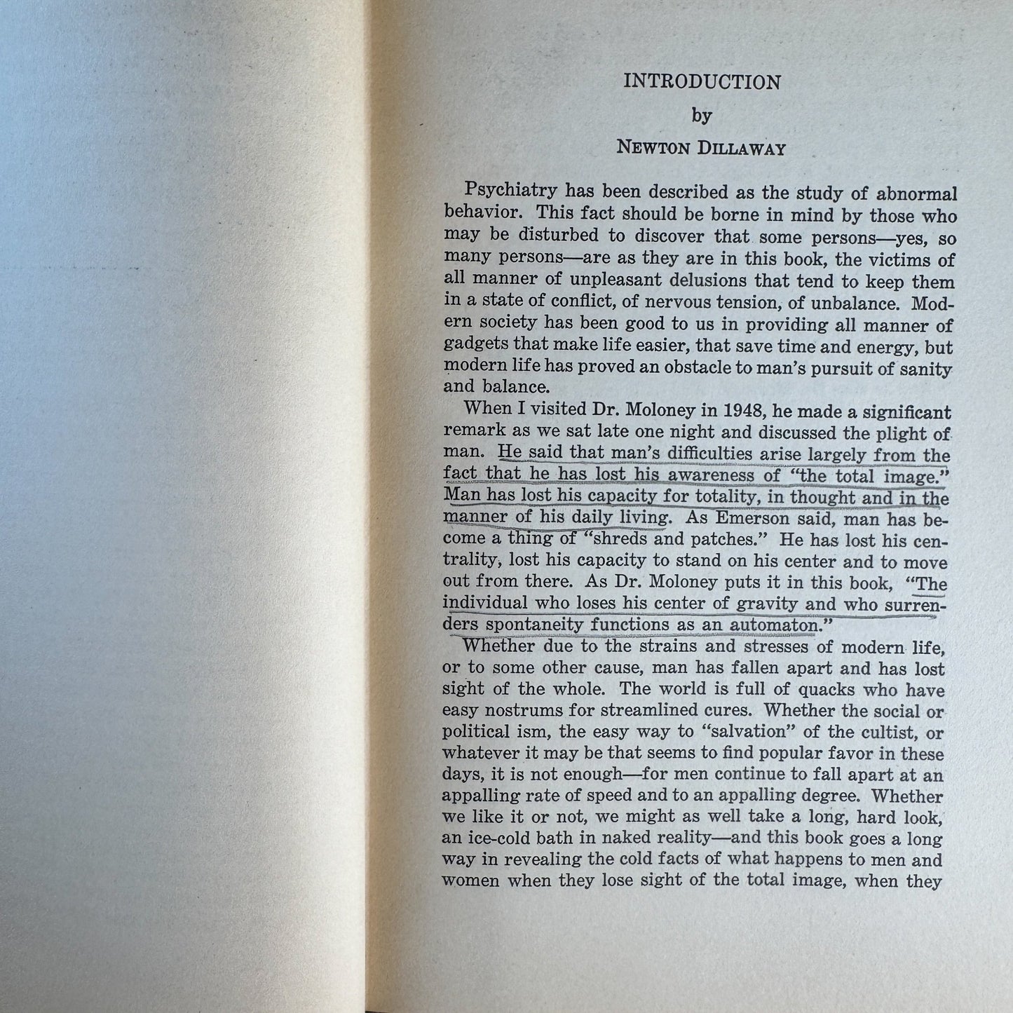 The Magic Cloak: Psychology of Authoritarianism, Moloney, 1949 SIGNED - Pretty Old Books