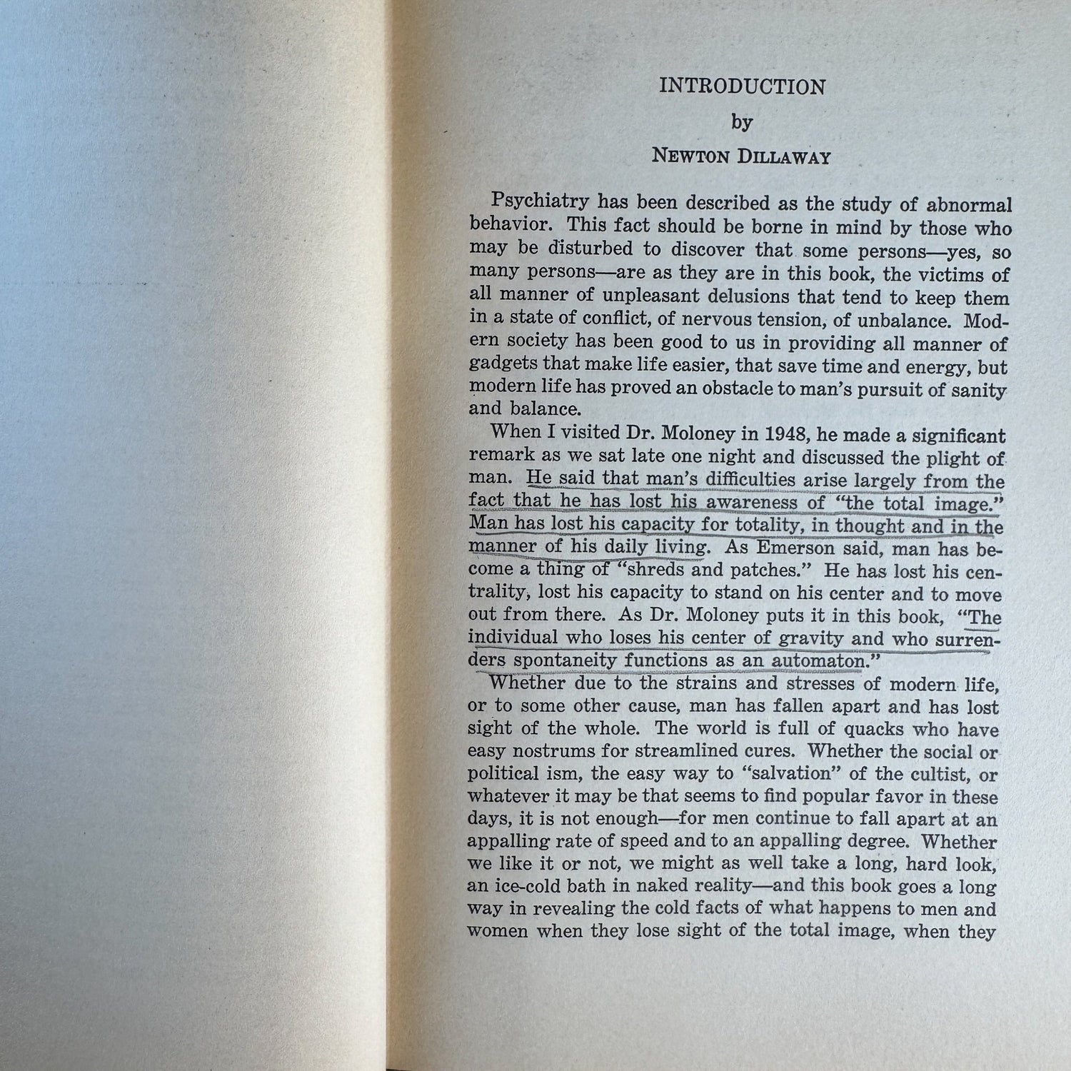 The Magic Cloak: Psychology of Authoritarianism, Moloney, 1949 SIGNED - Pretty Old Books