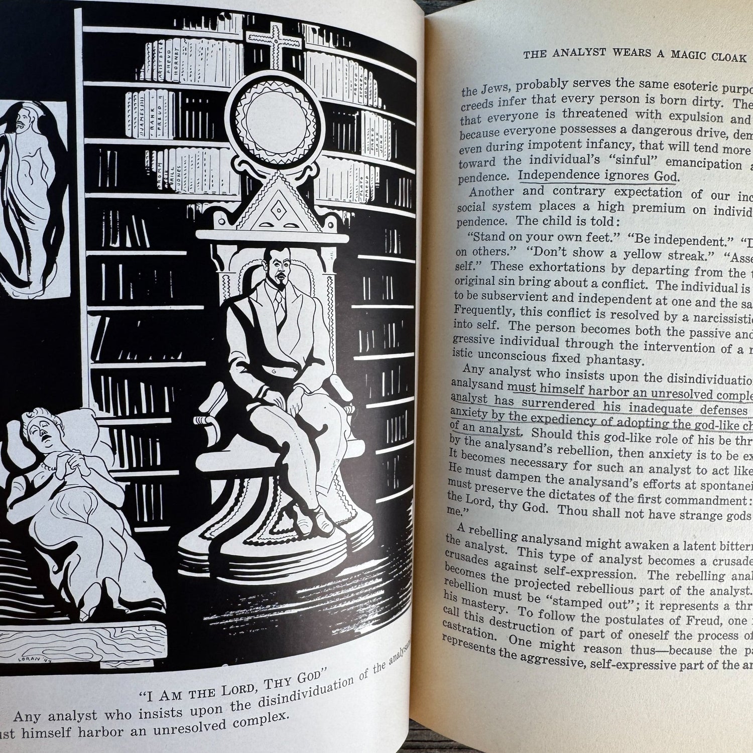 The Magic Cloak: Psychology of Authoritarianism, Moloney, 1949 SIGNED - Pretty Old Books