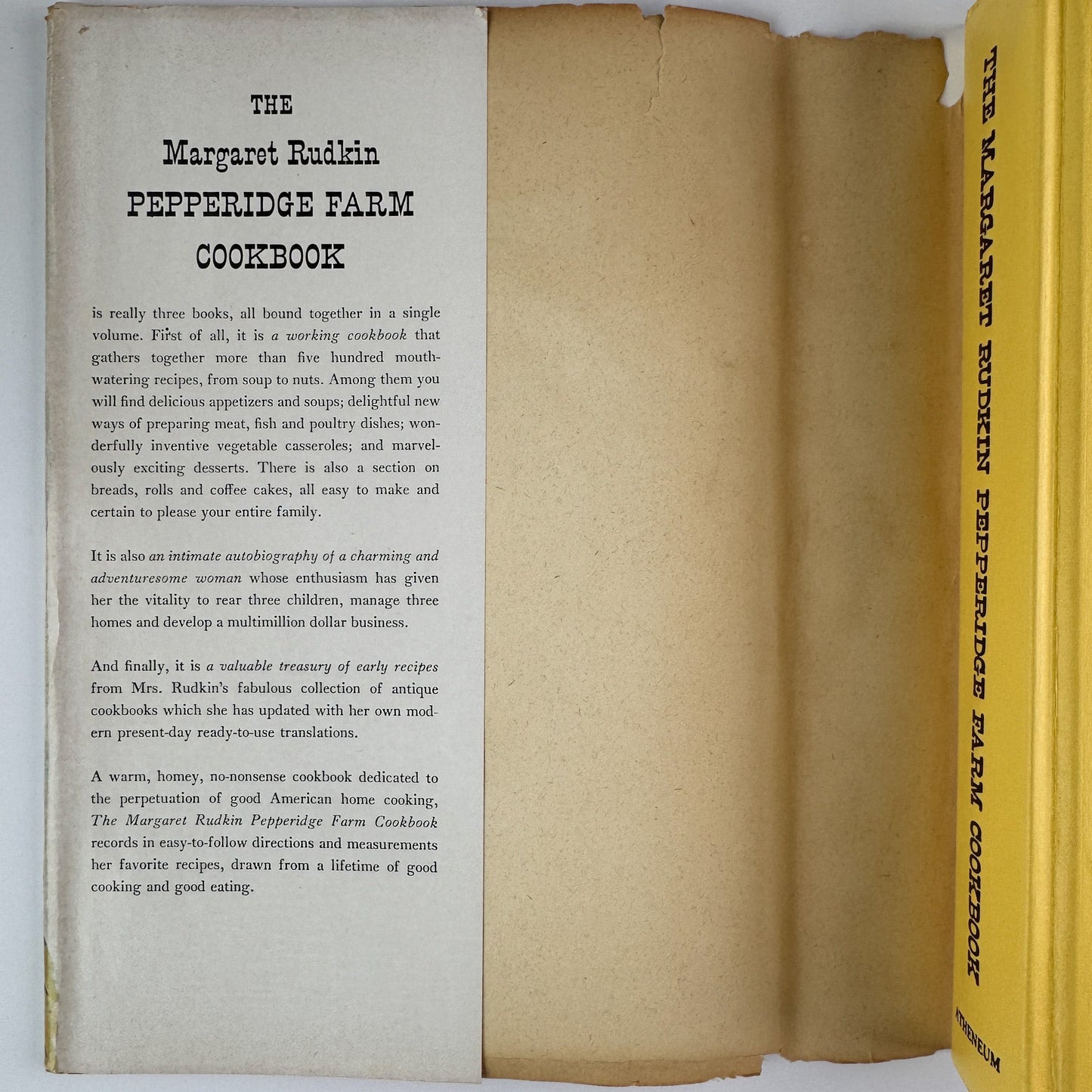 The Margaret Rudkin Pepperidge Farm Cookbook, 1963, Hardcover with DJ - Pretty Old Books