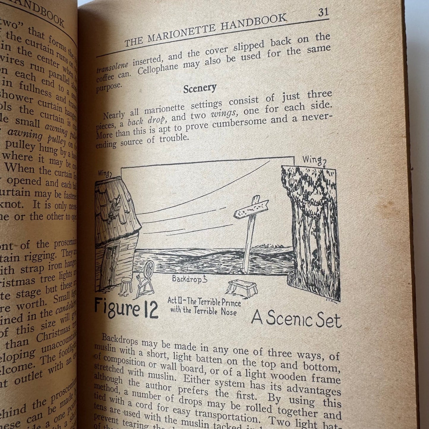 The Marionette Book, LeRoy Stahl, 1938 Illustrated Guide - Pretty Old Books