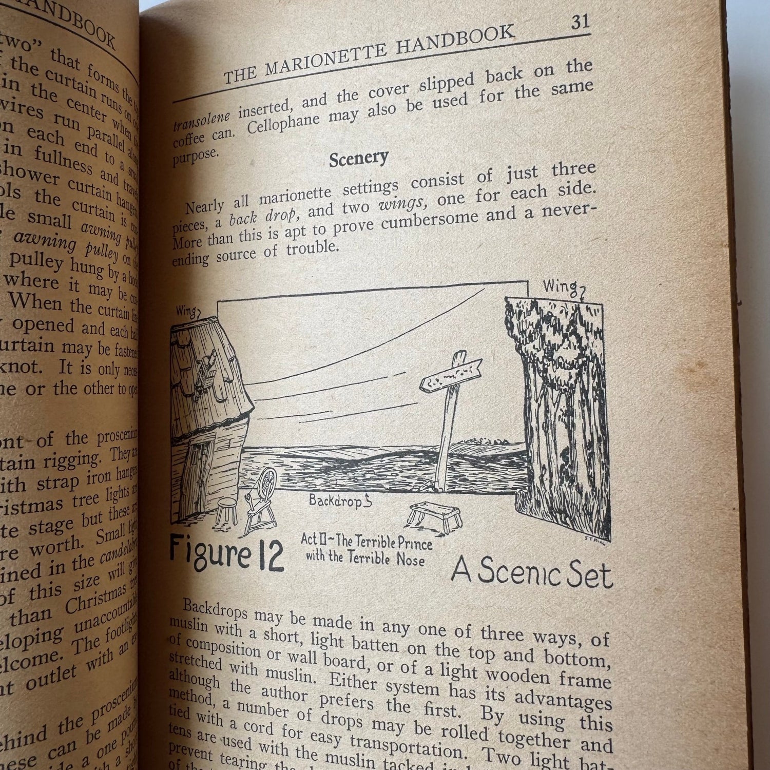 The Marionette Book, LeRoy Stahl, 1938 Illustrated Guide - Pretty Old Books