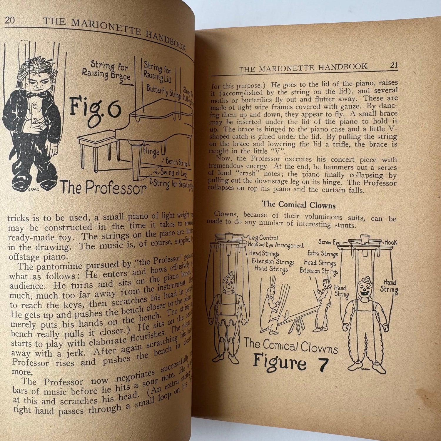 The Marionette Book, LeRoy Stahl, 1938 Illustrated Guide - Pretty Old Books