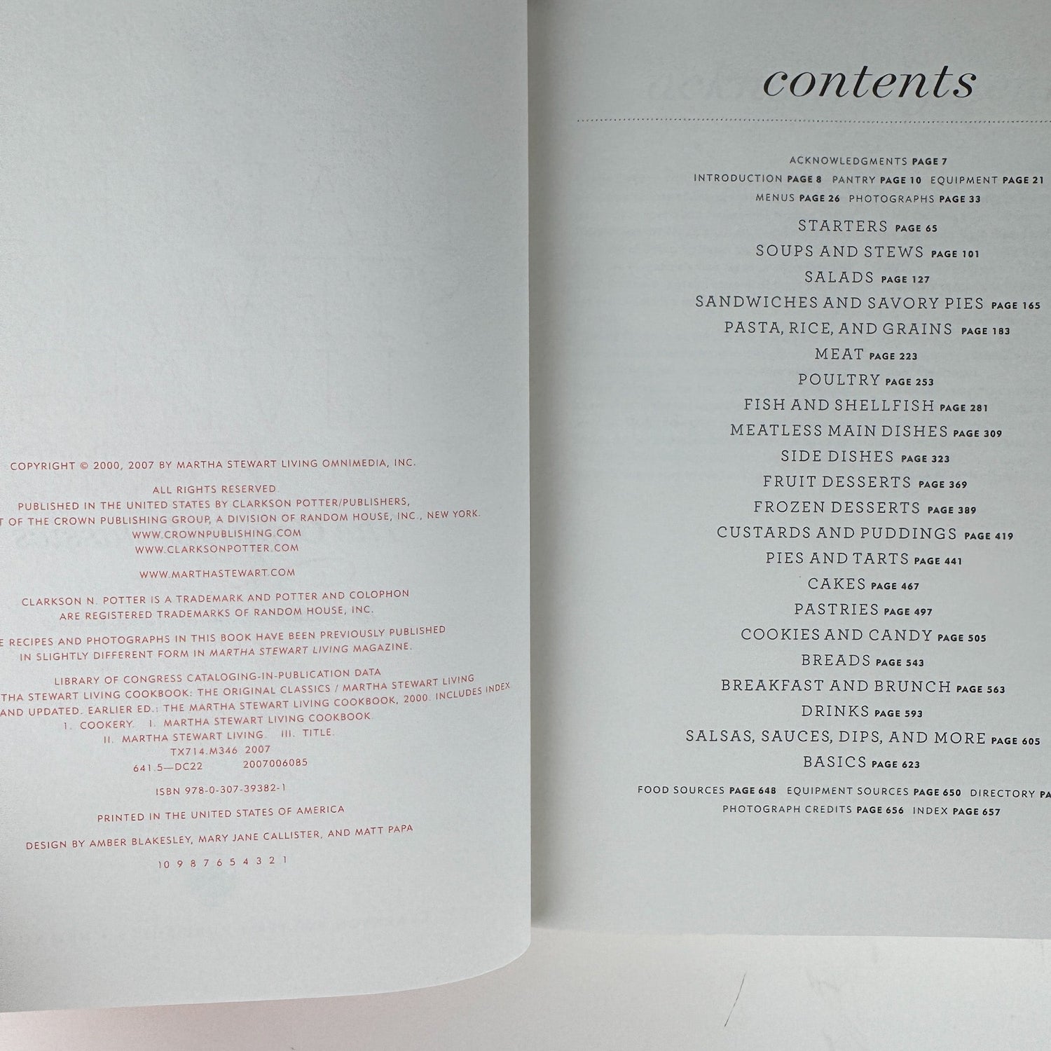 The Martha Stewart Living Cookbook, The Original Classics, 2007 - Pretty Old Books