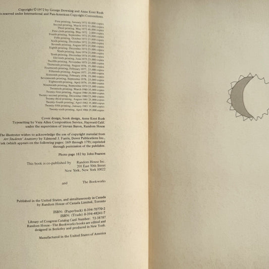 The Massage Book, George Downing, 1984 Illustrated - Pretty Old Books