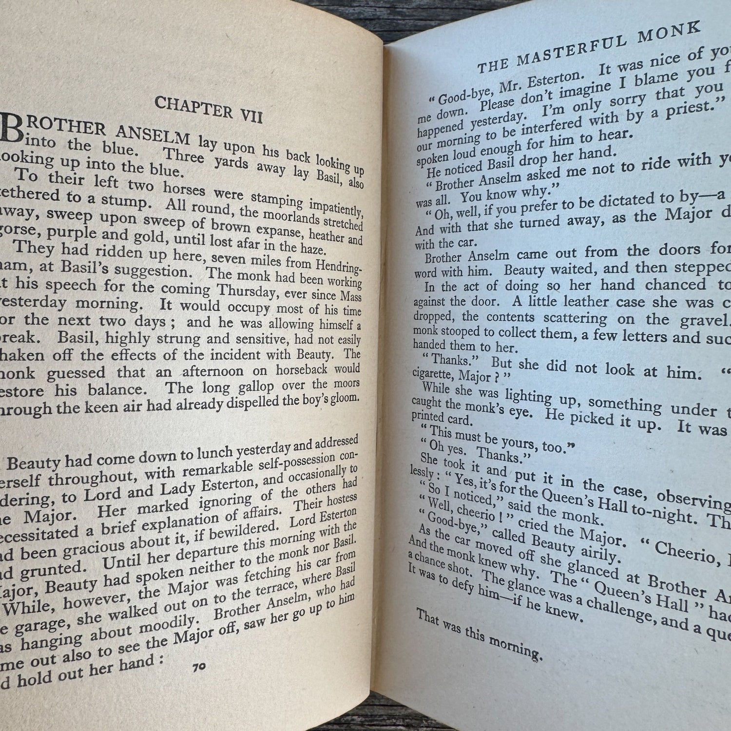 The Masterful Monk, Owen Francis Dudley, 1929 - Pretty Old Books