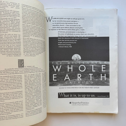 The Millennium Whole Earth Catalog, 1994 Oversized Paperback - Pretty Old Books