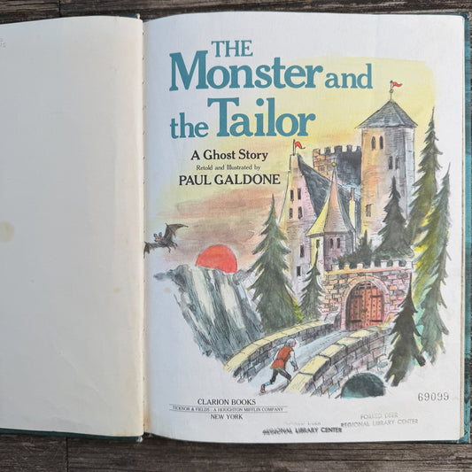 The Monster and the Tailor, Paul Galdone, 1982 - Pretty Old Books