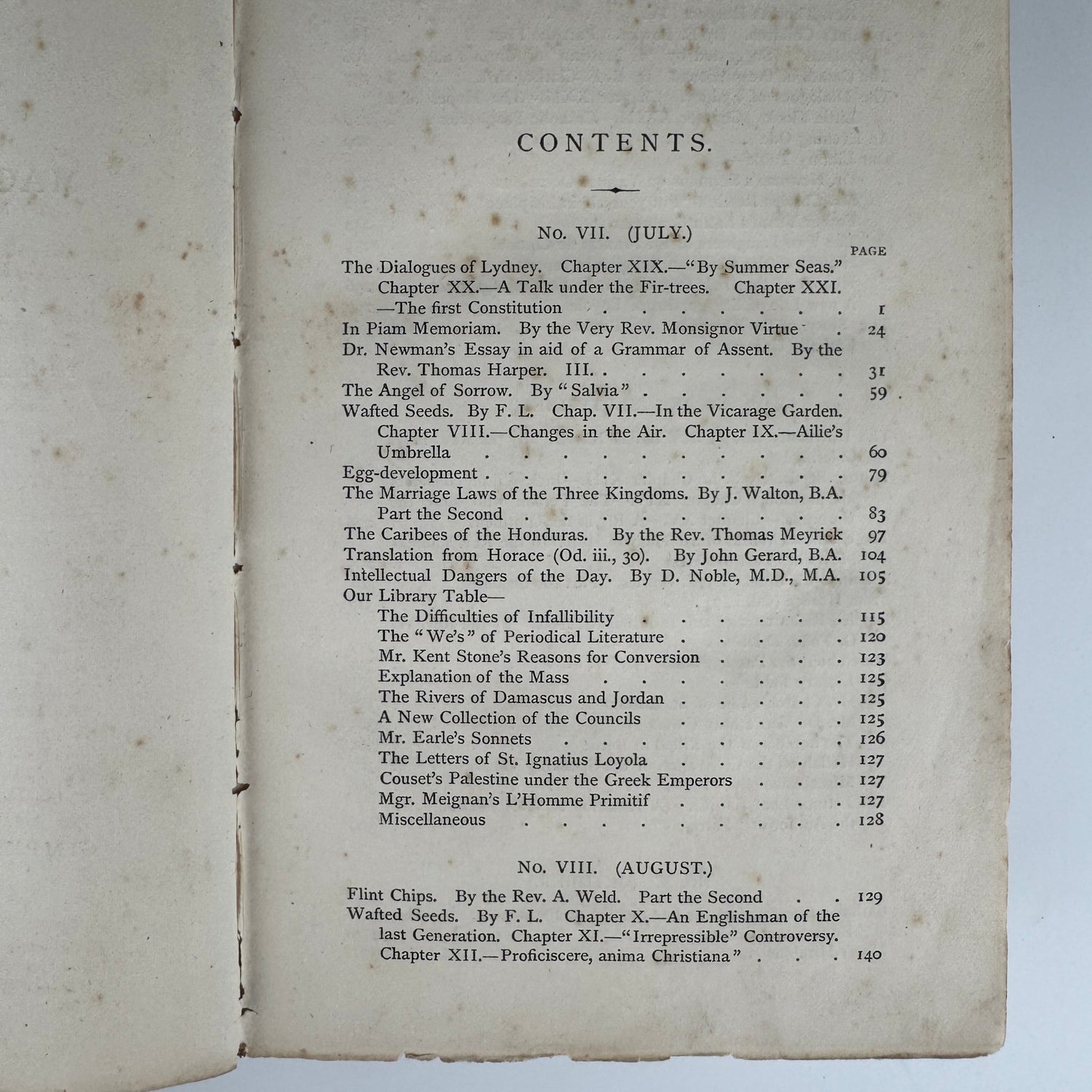 The Month: A Magazine and Review, July–December 1870, Catholic, Convent Copy - Pretty Old Books