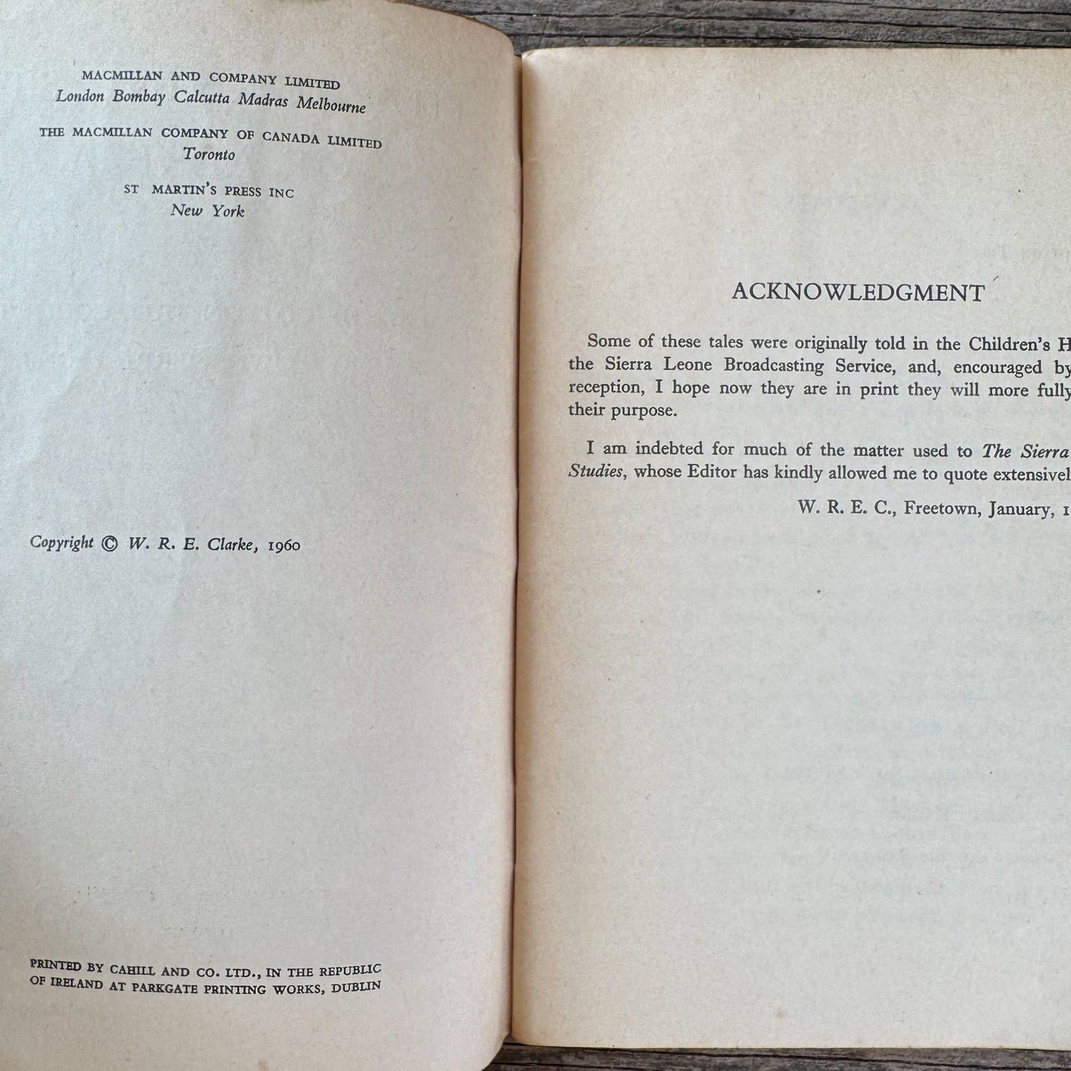 The Morning Star of Africa, W.R.E. Clark, 1960 - Pretty Old Books