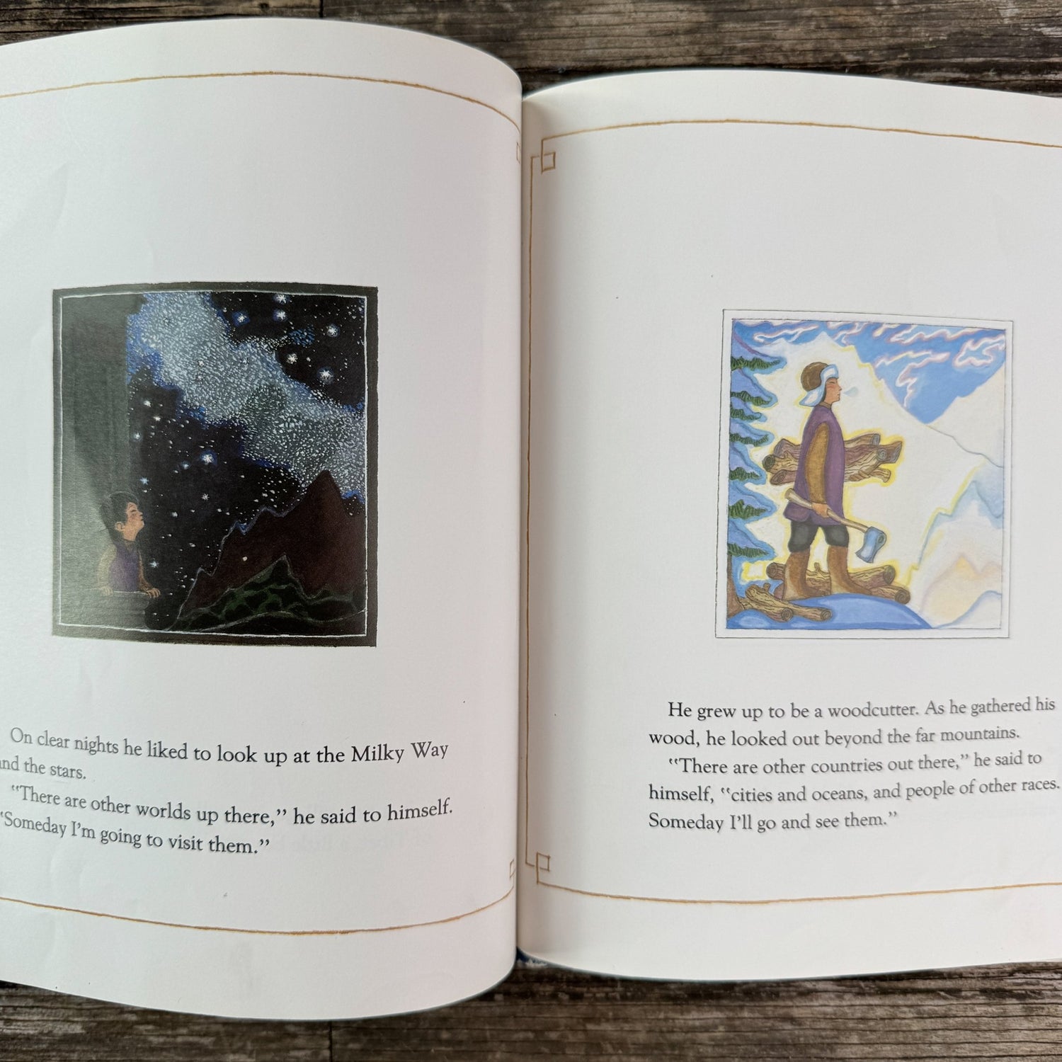 The Mountains of Tibet, Mordicai Gerstein, 1987 - Pretty Old Books