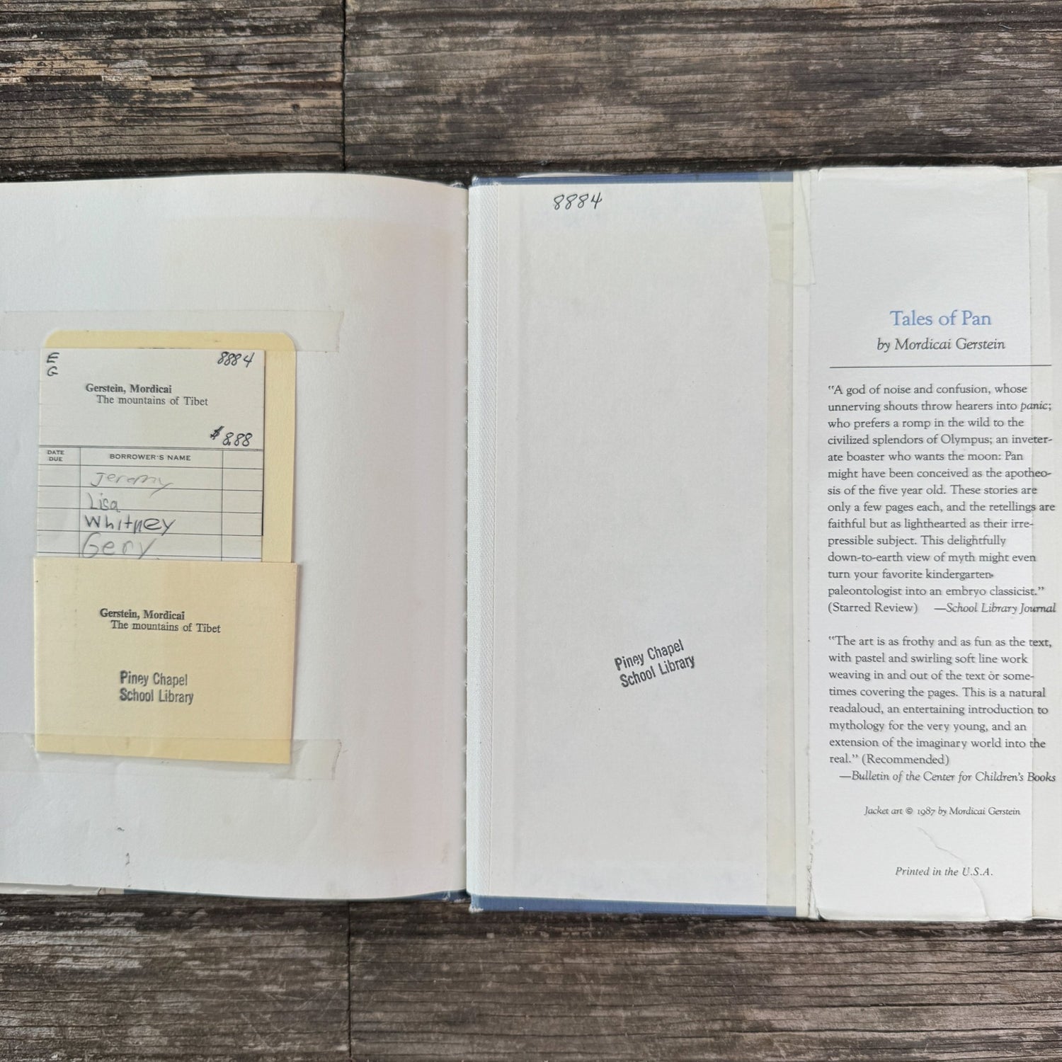 The Mountains of Tibet, Mordicai Gerstein, 1987 - Pretty Old Books