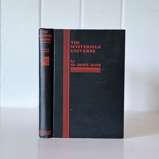 The Mysterious Universe, Sir James Jeans, 1930 Hardcover Physics Book - Pretty Old Books