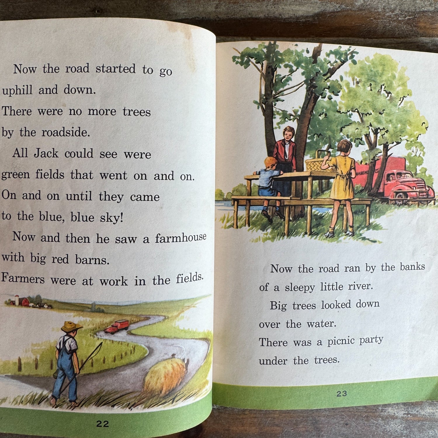 The New Down the River Road, 1949 Alice and Jerry Book - Pretty Old Books