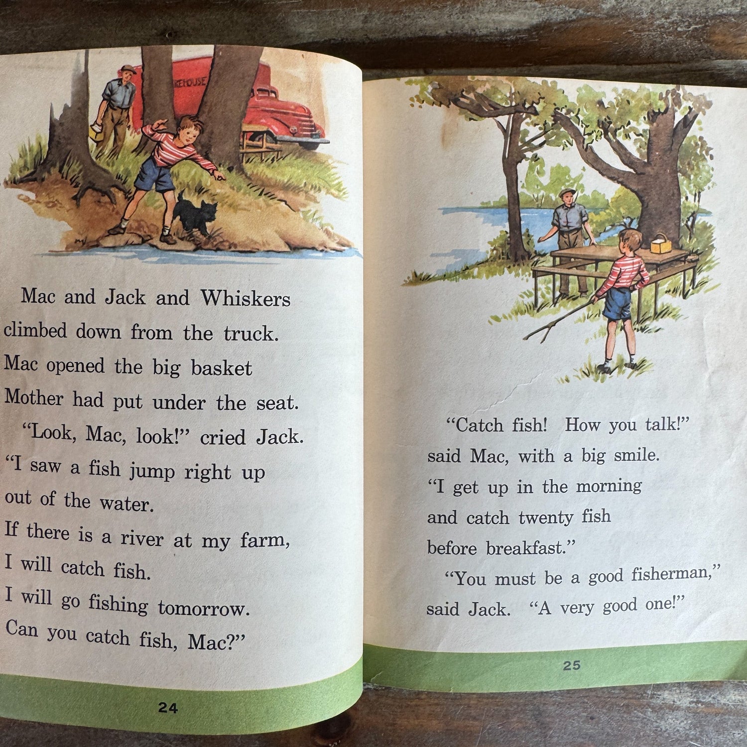 The New Down the River Road, 1949 Alice and Jerry Book - Pretty Old Books