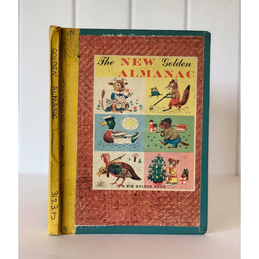 The New Golden Almanac Vintage Richard Scarry Hardcover 1952 - Pretty Old Books