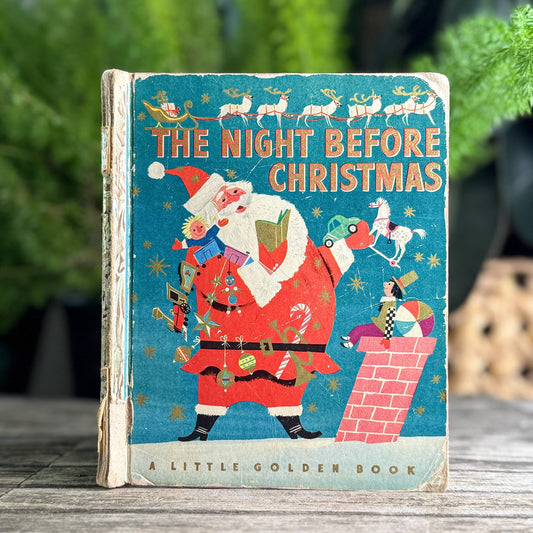The Night Before Christmas, Little Golden Book, 1949 - Pretty Old Books