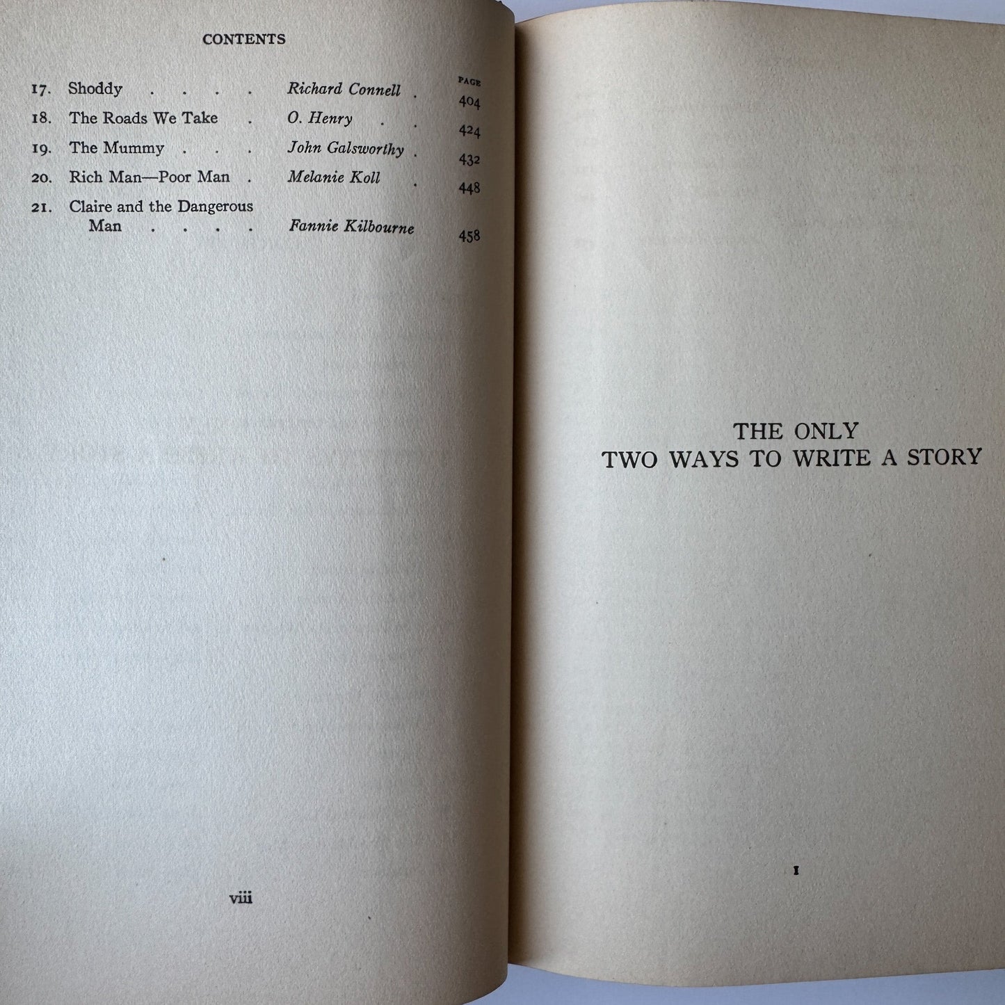 The Only Two Ways to Write a Story, John Gallishaw, 5th Impression, 1929 - Pretty Old Books