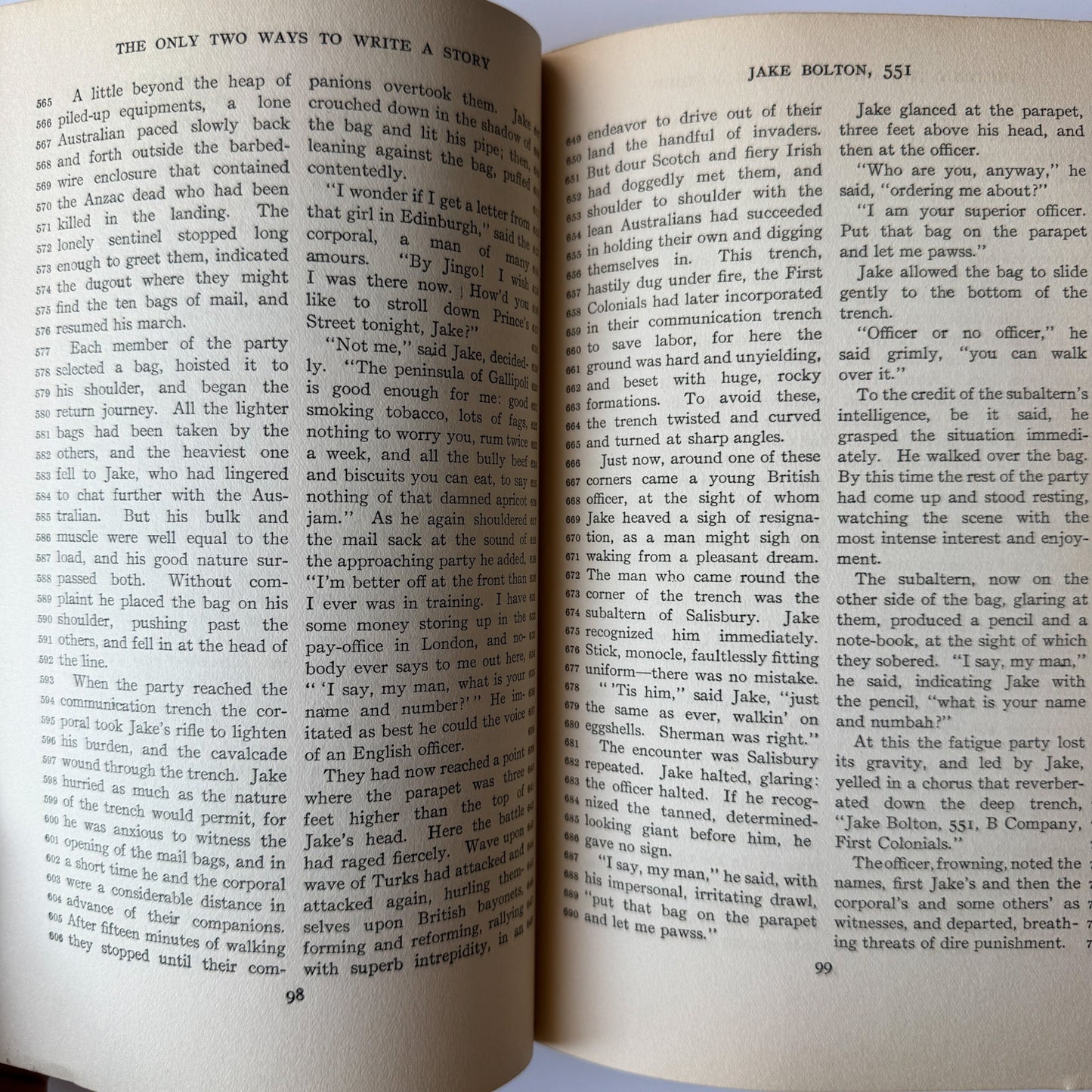 The Only Two Ways to Write a Story, John Gallishaw, 5th Impression, 1929 - Pretty Old Books