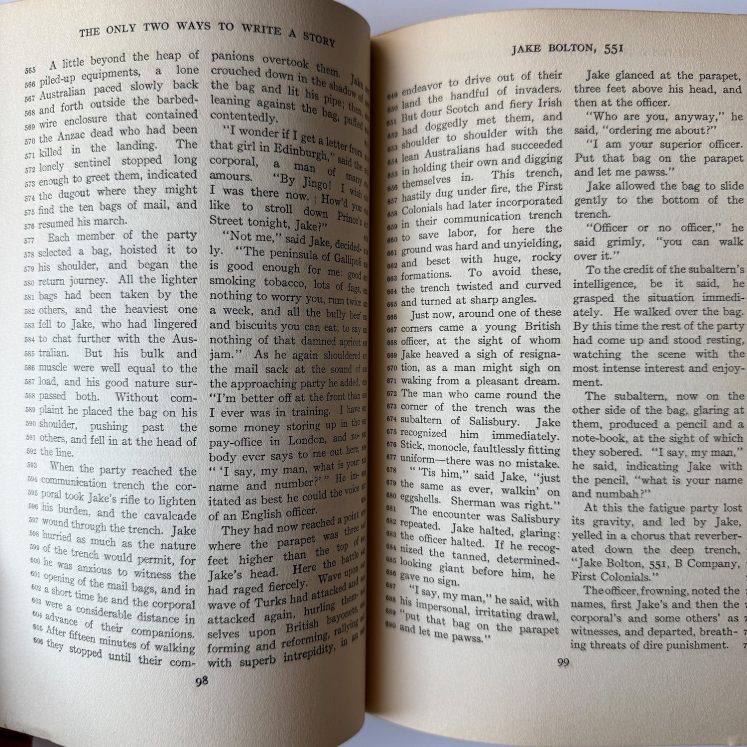 The Only Two Ways to Write a Story, John Gallishaw, 5th Impression, 1929 - Pretty Old Books