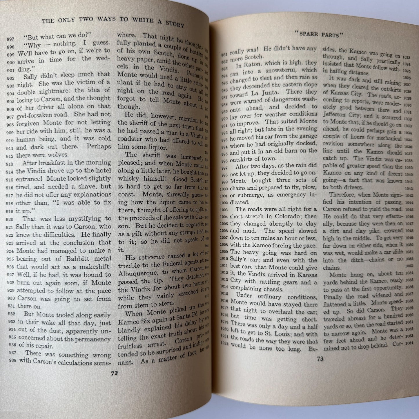 The Only Two Ways to Write a Story, John Gallishaw, 5th Impression, 1929 - Pretty Old Books