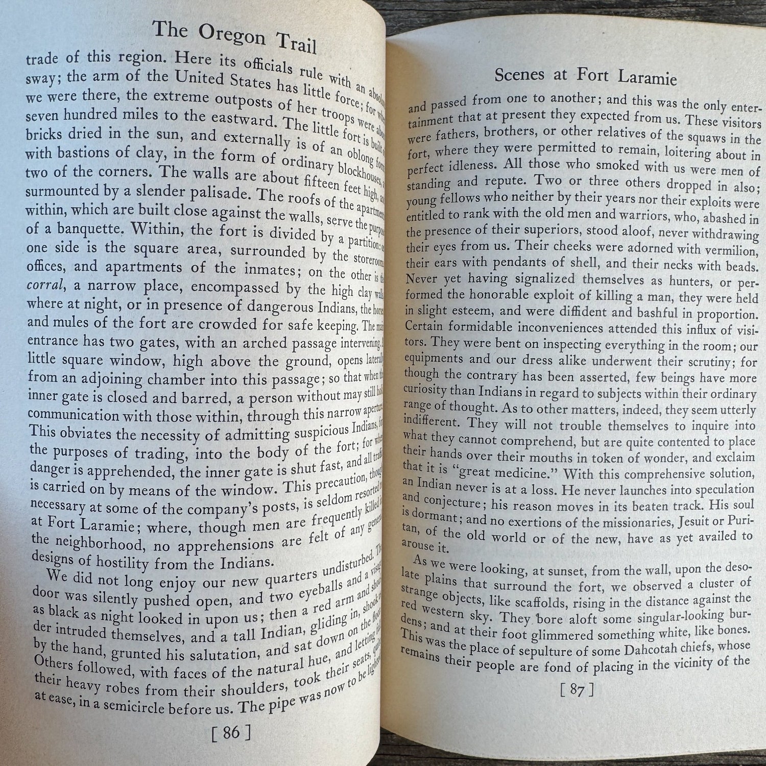 The Oregon Trail by Francis Parkman, Collector’s Classics, 1945 - Pretty Old Books