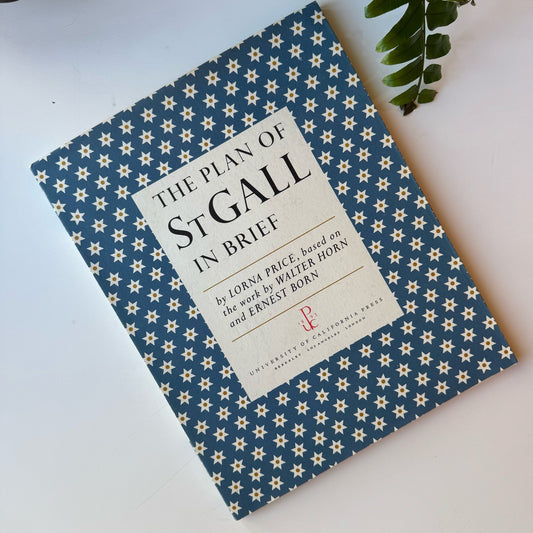 The Plan of St. Gall in Brief, Lorna Price, 1982 Oversized Book - Pretty Old Books