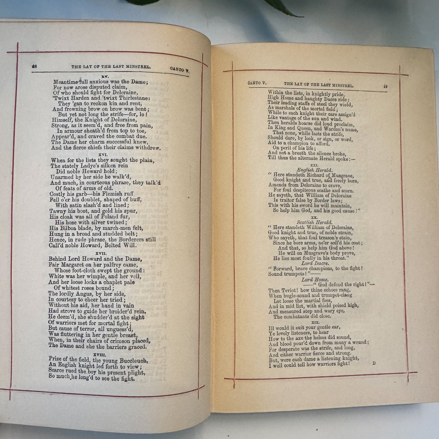 The Poetical Works of Sir Walter Scott, Antique Ornate Green Hardcover - Pretty Old Books