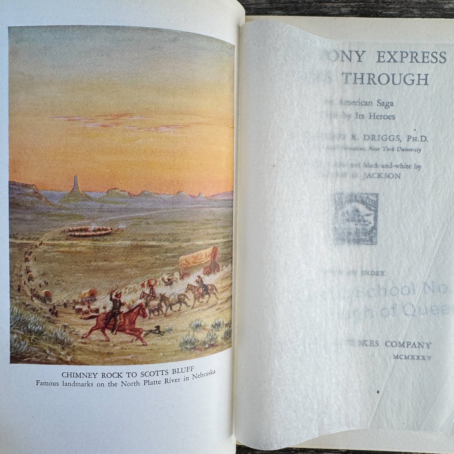 The Pony Express Goes Through: An American Saga Told by Its Heroes, 1940 - Pretty Old Books