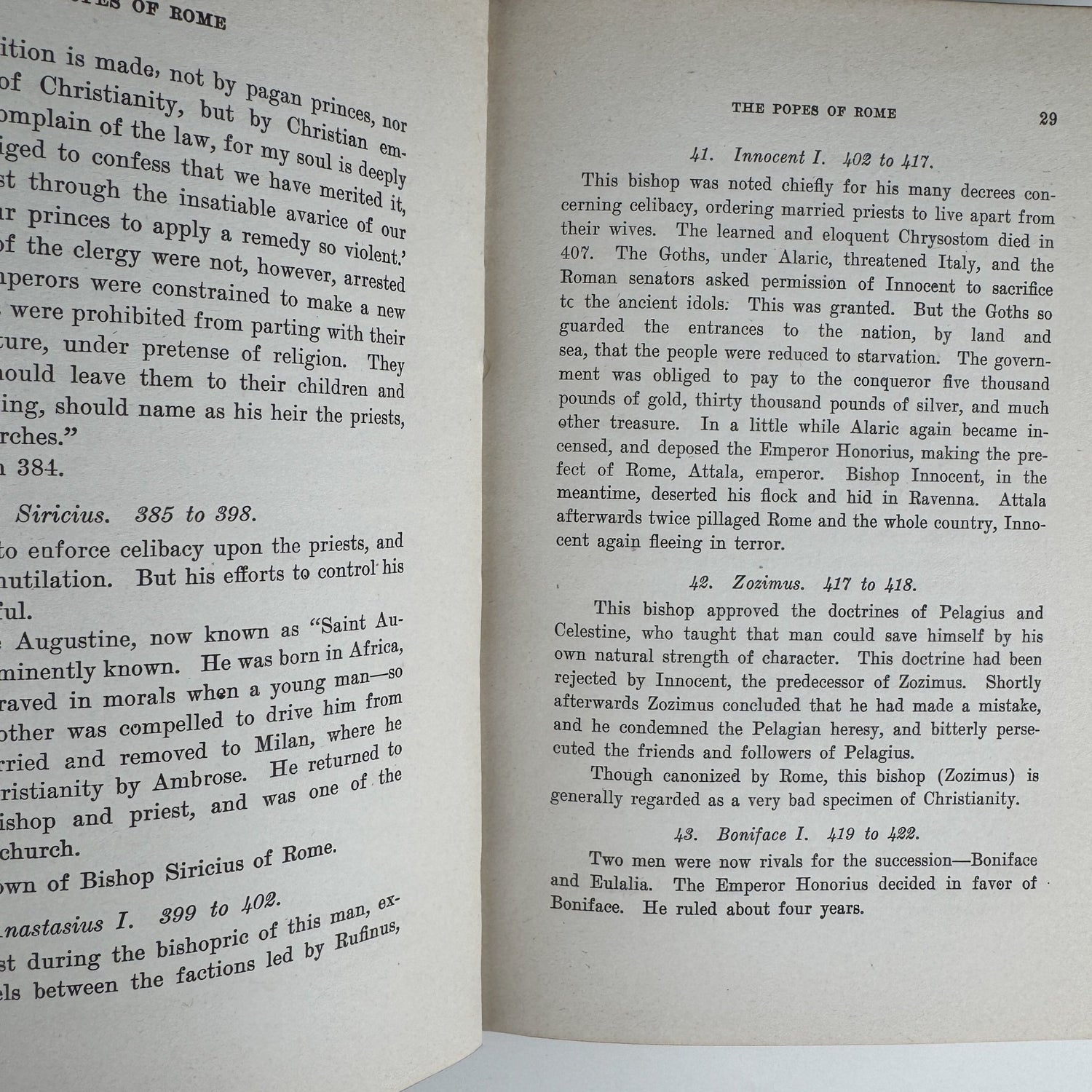 The Popes of Rome, 1914, Menace Publishing Hardcover - Pretty Old Books