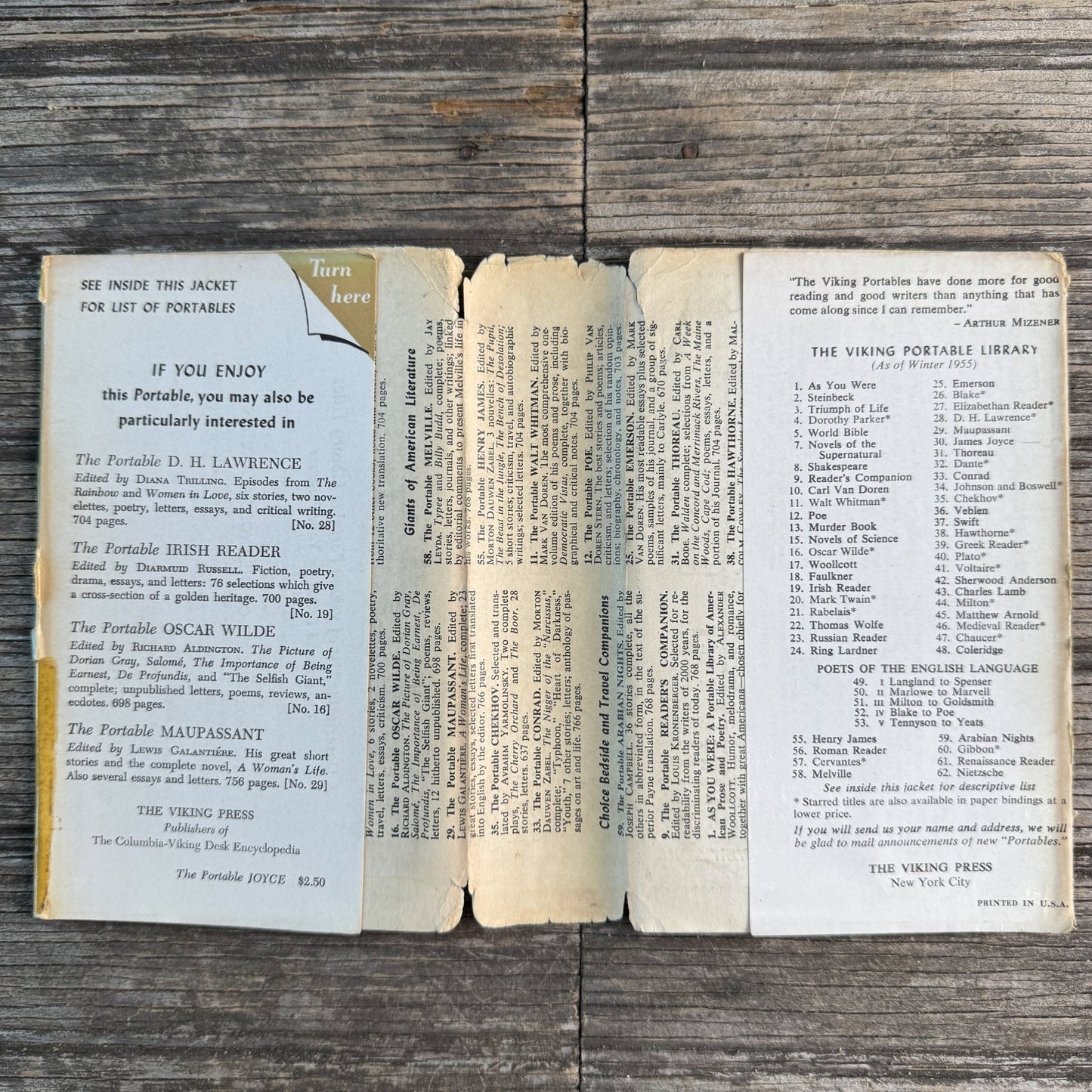 The Portable James Joyce, James Joyce, 1955, Sixth Printing - Pretty Old Books