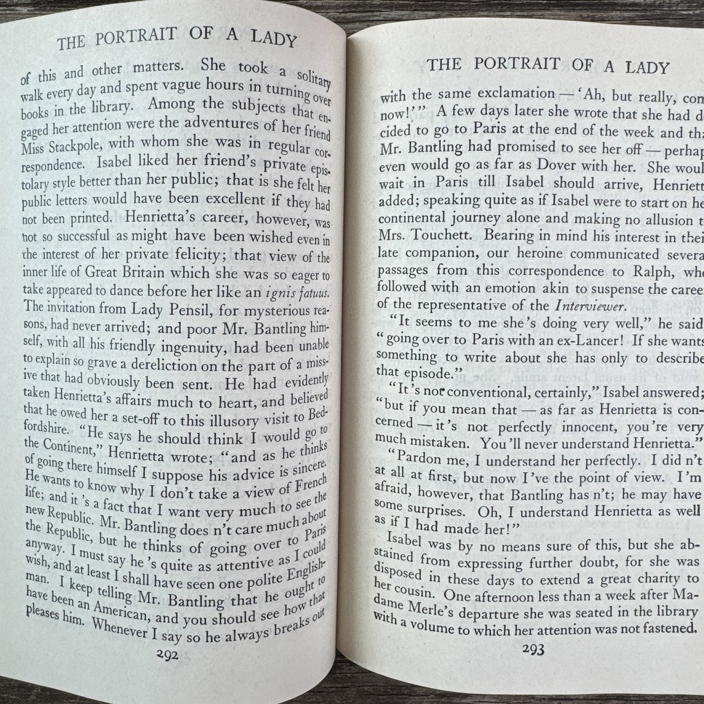 The Portrait of a Lady, Henry James, Modern Library Edition, 1951 - Pretty Old Books