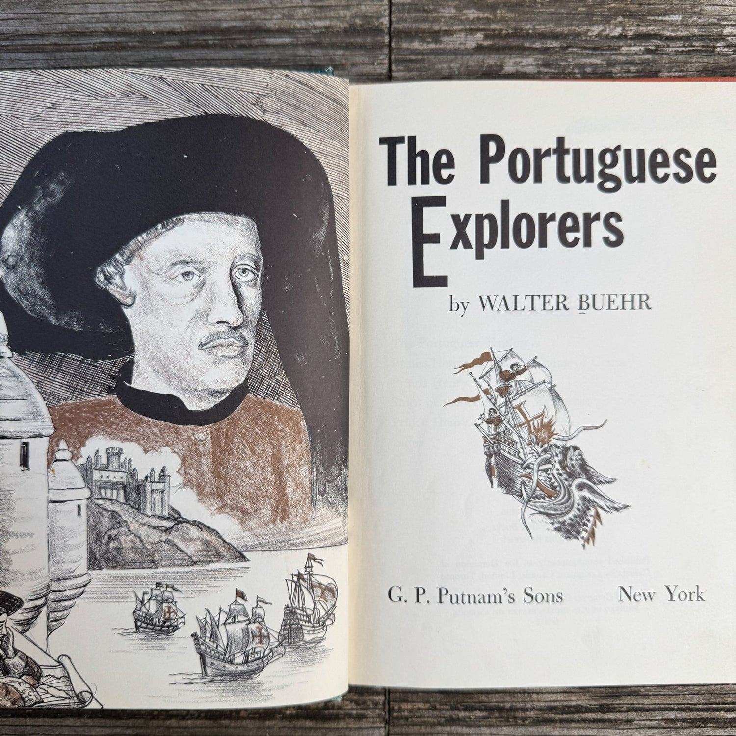 The Portuguese Explorers, Walter Buehr, 1966 - Pretty Old Books