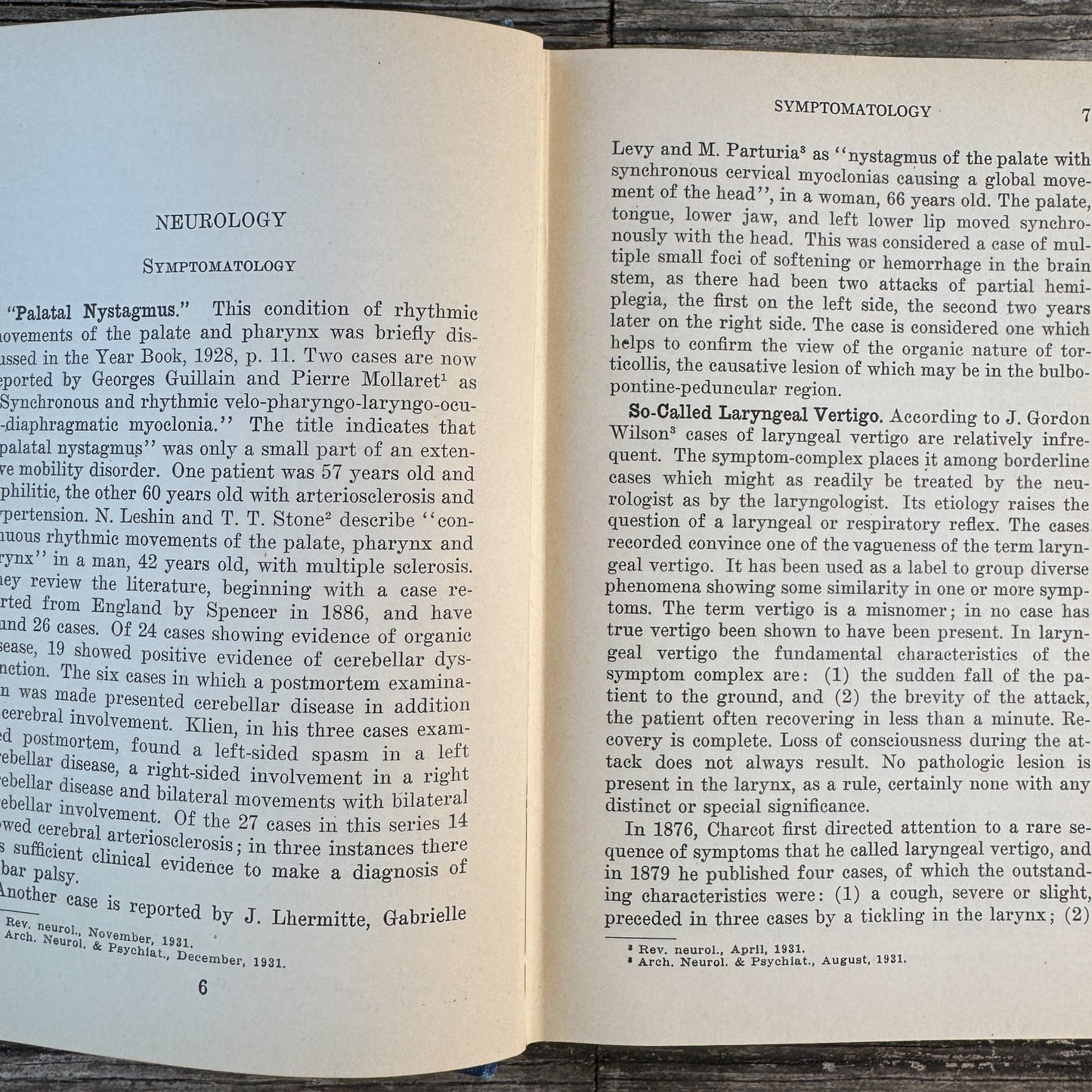 The Practical Medicine Series: Neurology and Psychology, 1931 - Pretty Old Books