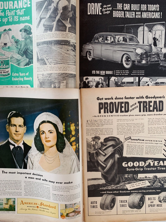 The Progressive Farmer Magazine, Vintage Magazines Mid Century 1940s and 1950s, Choose One - Pretty Old Books
