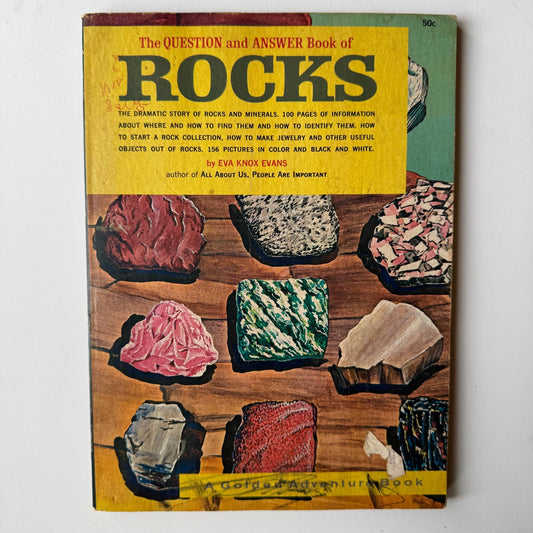 The Question and Answer Book of Rocks, A Golden Adventure Book, 1963 - Pretty Old Books