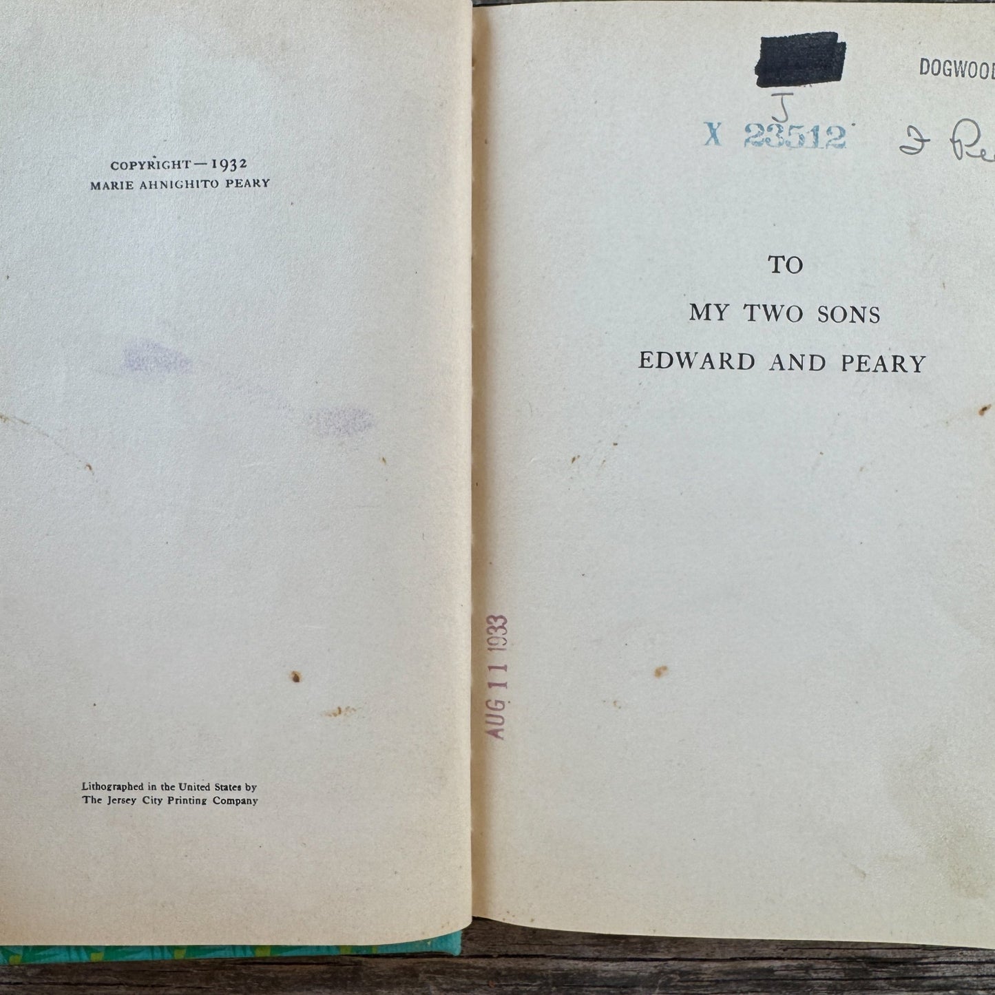 The Red Caboose, With Peary in the Arctic, Marie Ahnighito Peary, 1932 - Pretty Old Books