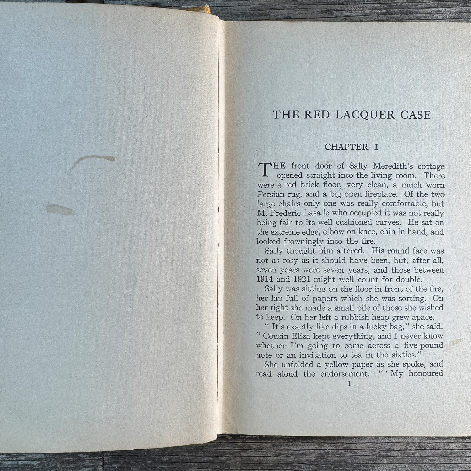 The Red Lacquer Case, Patricia Wentworth, 1924, 2nd Printing Mystery - Pretty Old Books