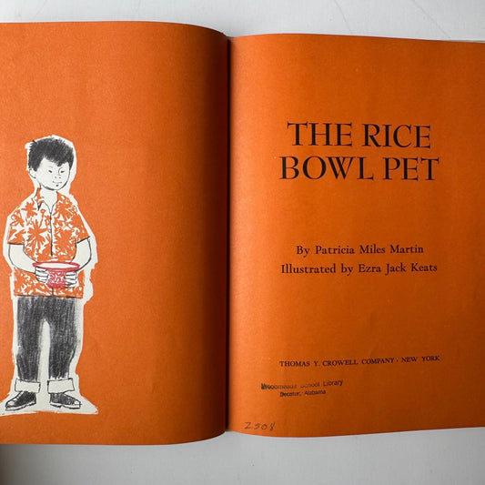 The Rice Bowl Pet, Patricia Martin, Ezra Jack Keats, 1962 Hardcover - Pretty Old Books