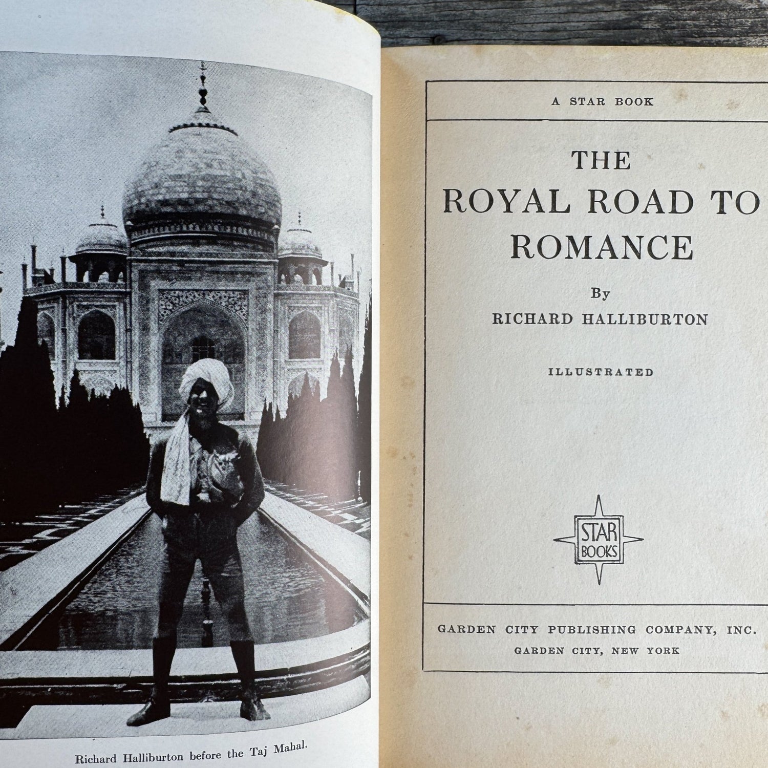 The Royal Road to Romance, Richard Halliburton, Star Books Edition, 1925 - Pretty Old Books