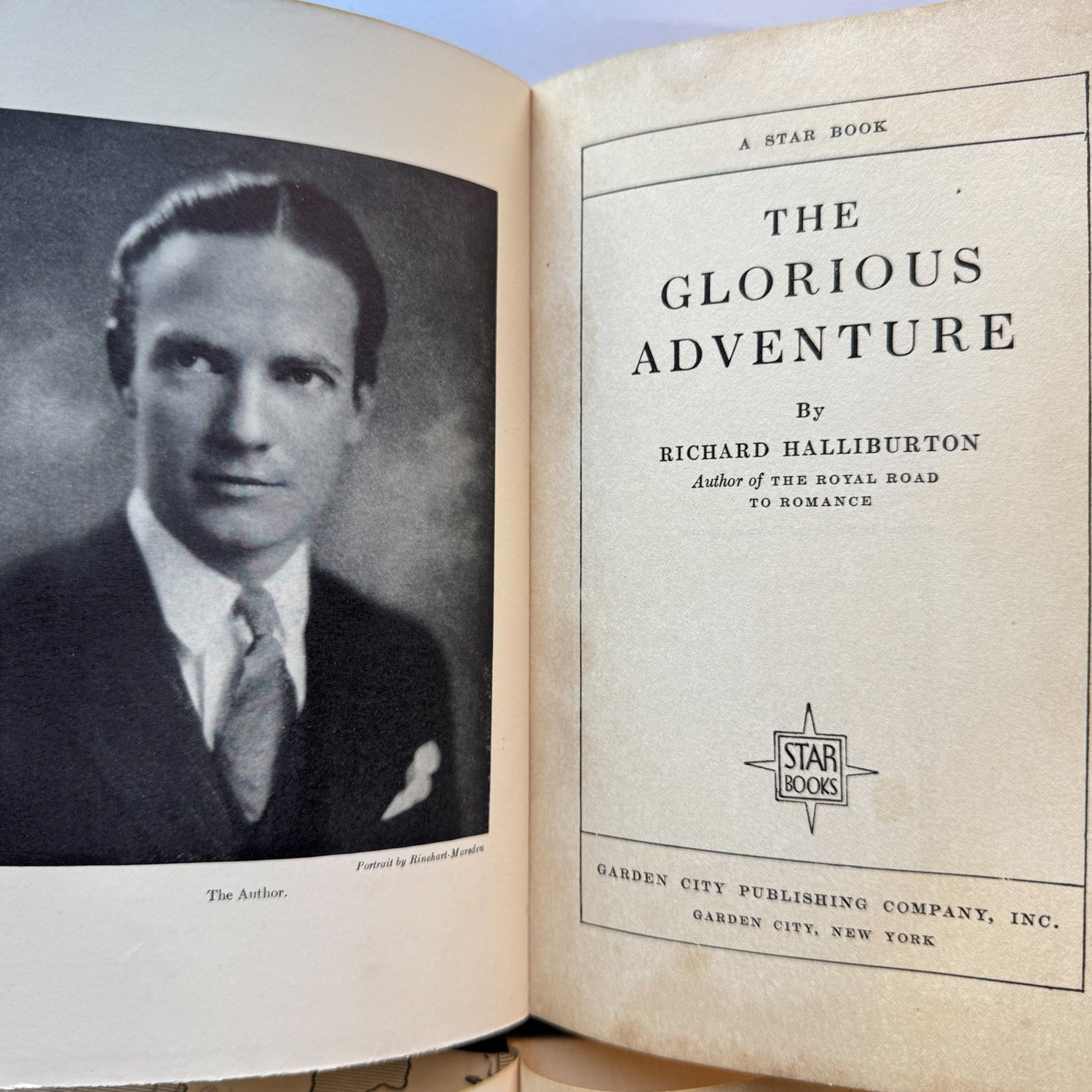 The Royal Road to Romance & The Glorious Adventure, Richard Halliburton, Star Books Editions - Pretty Old Books