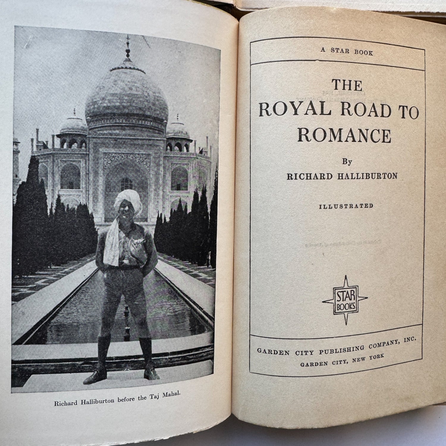 The Royal Road to Romance & The Glorious Adventure, Richard Halliburton, Star Books Editions - Pretty Old Books