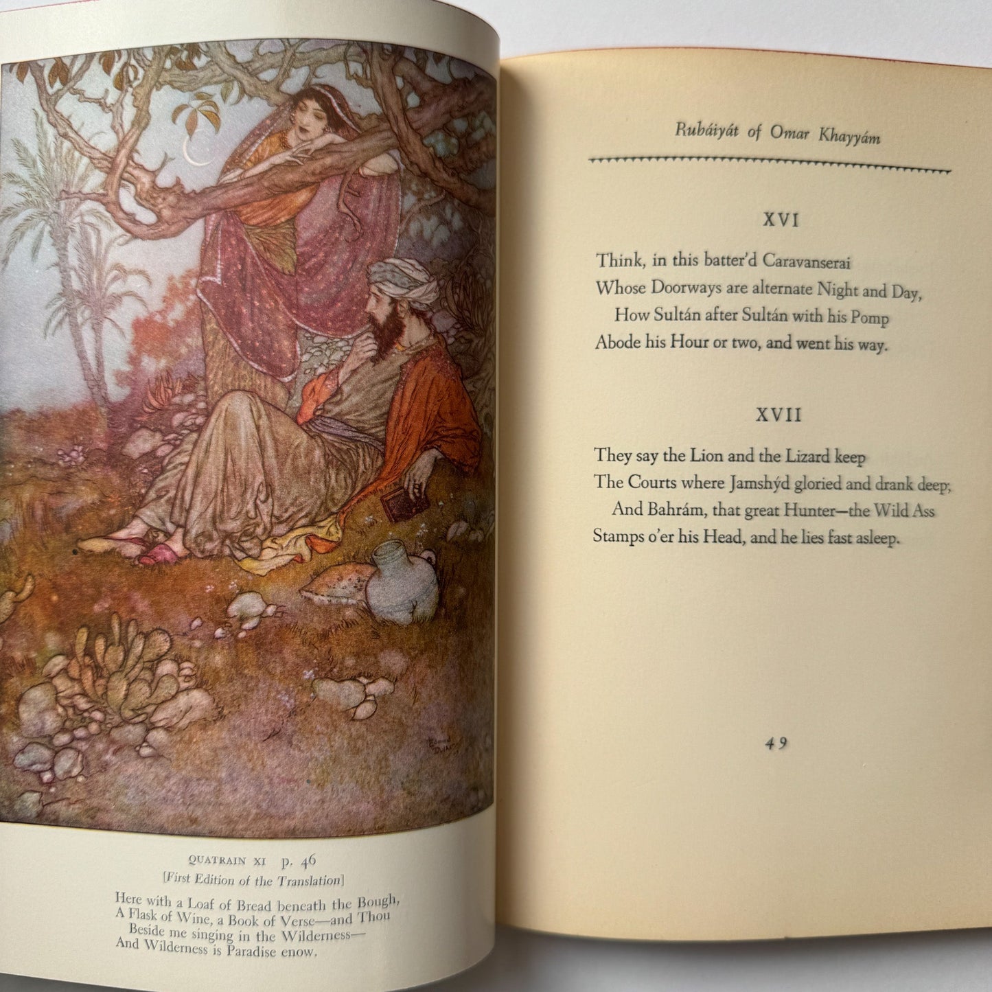 The Rubaiyat of Omar Khyyam, 1952 - Pretty Old Books