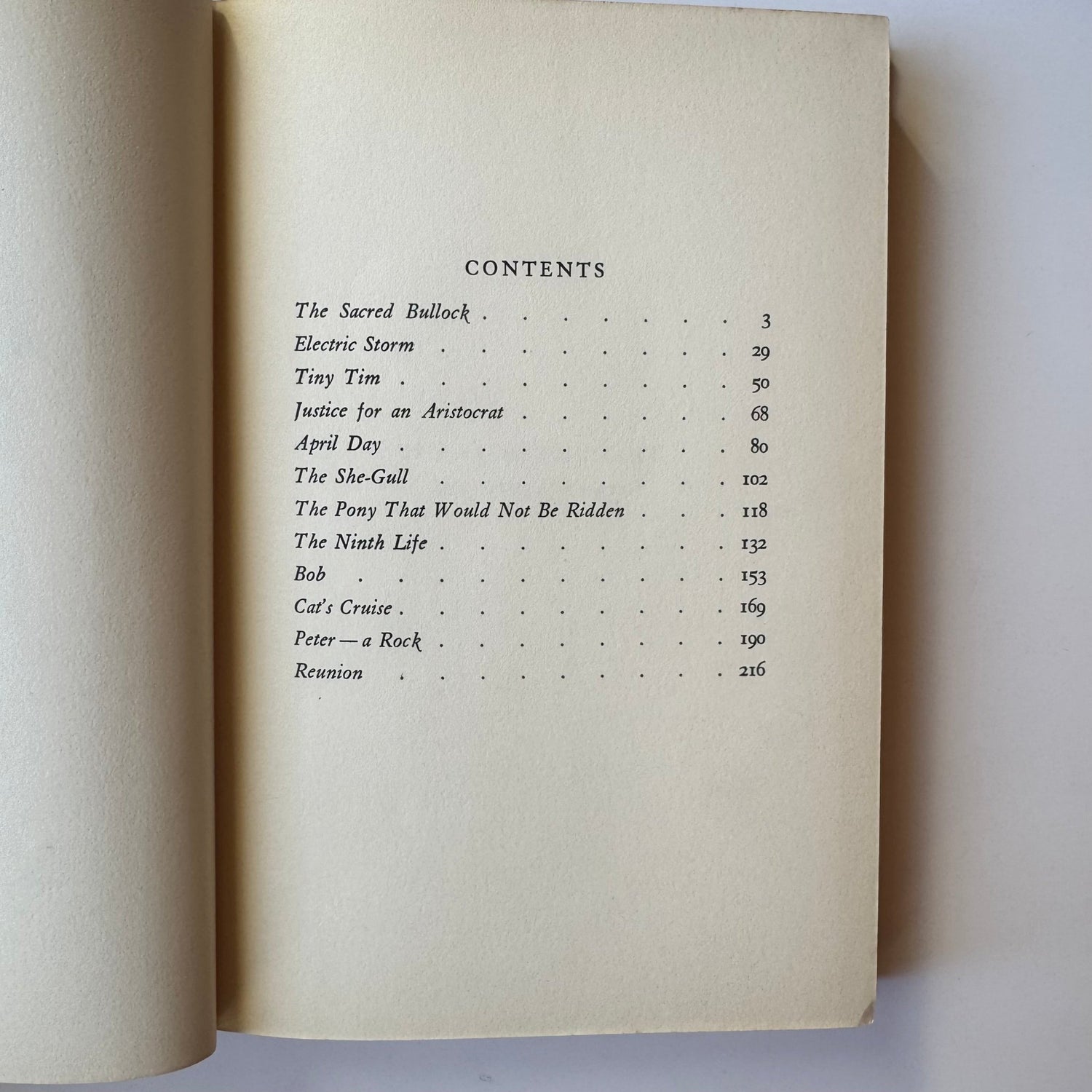The Sacred Bullock and Other Stories, Mazo de la Roche, 1939 Hardcover - Pretty Old Books